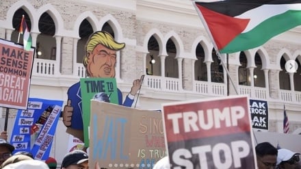 Тазоҳуроти ҳомиёни Фаластин алайҳи Трамп дар Малайзия / Индонезия хоҳони кумаки Эрон дар ҳавзаи барқи обӣ шуд
