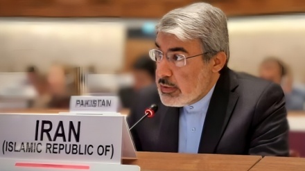 په جنیوا کې د ایران استازي د صهیونیسټ رژیم پر وړاندې د هراړخیزو بندیزونو د سمدستي پلي کیدو غوښتنه وکړه