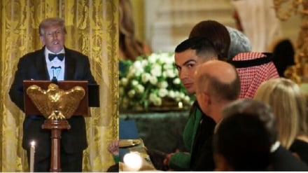 حضور کریستیانو رونالدو در دیدار هیات سعودی با ترامپ