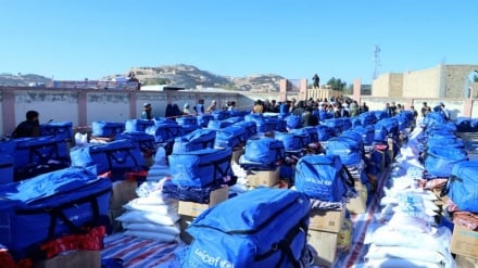 کمک‌های بشردوستانه به خانواده‌های زلزله‌زده در ولسوالی شولگره بلخ