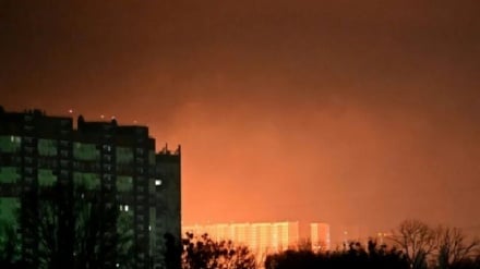 Ҳамалоти сангини паҳподӣ ва мушакии Русия ба пойтахти Украина