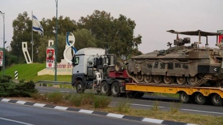 انتقال تجهیزات نظامی سنگین رژیم صهیونیستی به مرز لبنان 