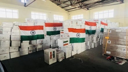 هند بیش از ۱۶ تُن دارو و تجهیزات پزشکی به افغانستان کمک کرد