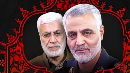 Gedenkfeier zum Jahrestag der Märtyrer Qassem Soleimani und Abu Mahdi al-Muhandis in Irak