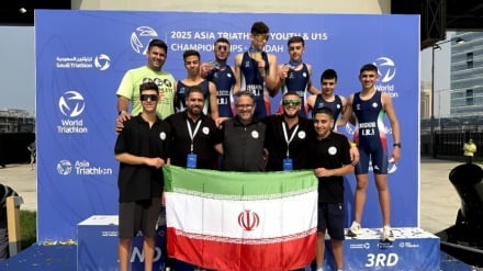 قهرمانی تیم ترای‌اتلون( سه‌گانه) نوجوانان ایران در قاره آسیا