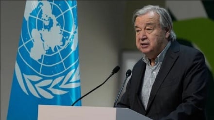 Guterreş: Sionist režimiň Günbatar Şeriýadaky ilatly ýerleri bikanundyr