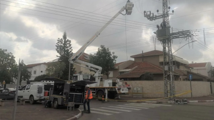 اختلال در شبکه برق‌رسانی شهر «یوکنعام ایلیت» فلسطین اشغالی