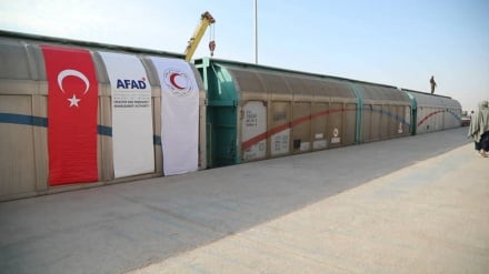 تحویل‌ بیش از هزار تن کمک‌های بشردوستانه ترکیه از راه‌آهن خواف–هرات