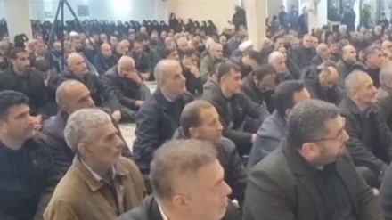 Şəhid Muhəmməd Mirzaiy yolqətey mərosimədə Ayətullah Rəməzoni nıtğon