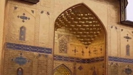 ایوان حرم علوی پس از  ۱۰ سال بازگشایی شد