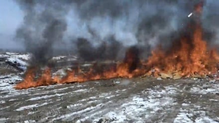 ریاست امر بالمعروف تخار مواد غذایی تاریخ گذشته و آلات موسیقی را سوزاند