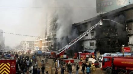 د پاکستان په کراچۍ ښار کې د اور لګېدنې له امله د مرګ ژوبلې شمېره ۳۶ ته ورسېده