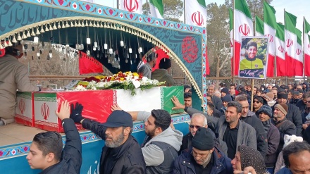 Asayiş keşikçisi şəhidləri Behişt-Zəhra (s) xiyabanında dəfn olundu