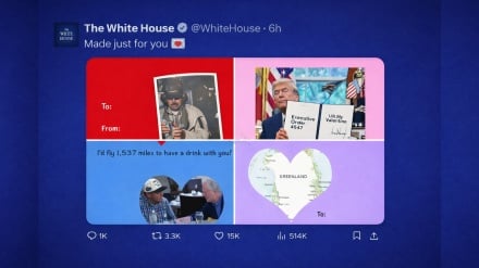 Gedung Putih Rilis Kartu Valentine Bergambar Greenland