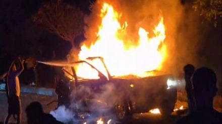 صهیونیسټ رژیم د لبنان او د سوریې په سرحد په کښې په ګاډی برید کړی 