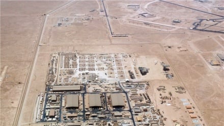 لحظه اصابت پهپاد ایرانی به رادار آمریکایی در بحرین