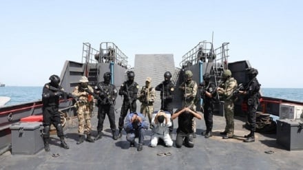 تمرین آزادسازی کشتی ربوده شده در رزمایش ایران و روسیه