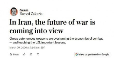 فرید زکریا: ایران درس جدیدی به جهان داده است