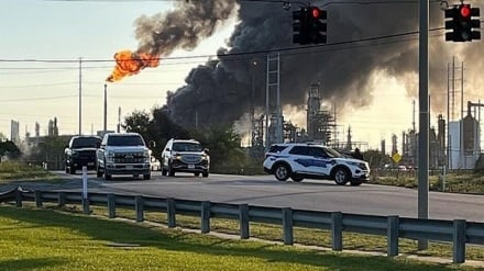 وقوع انفجار بزرگ در پالایشگاه نفت تگزاس