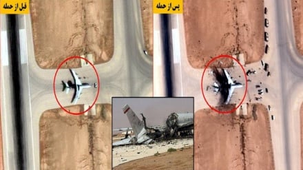 انهدام هواپیمای آواکس E-۳ آمریکا با موشک‌های سپاه