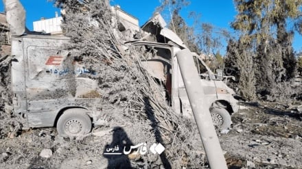 Թշնամին հրթիռակոծել է մանկական խաղահրապարակ և արտակարգ իրավիճակների ծառայության շենքը