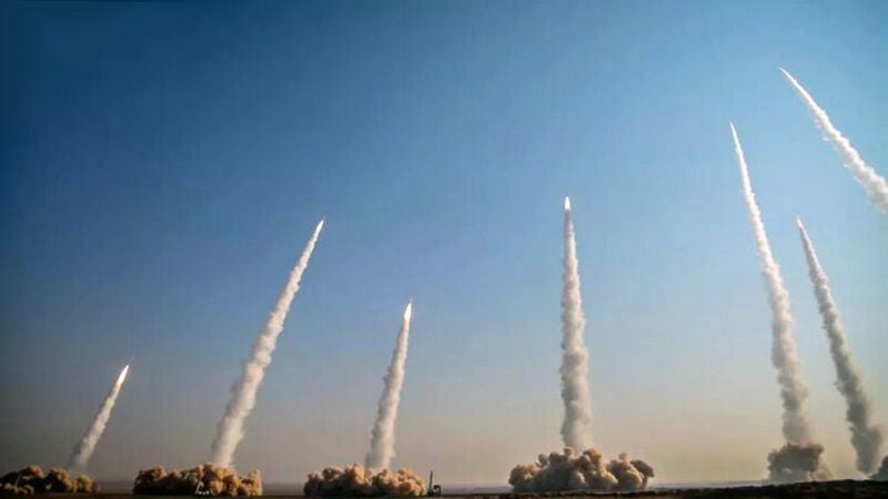 Эрон армияси ва Қўриқчилар корпусининг ракета ва дрон амалиётлари