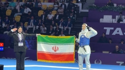 İranlı tekvandocu kız dünya şampiyonu oldu