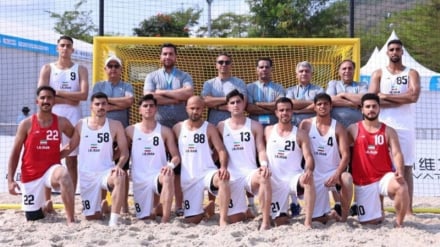 Nazionale iraniana di beach handball inizia alla grande a Sanya