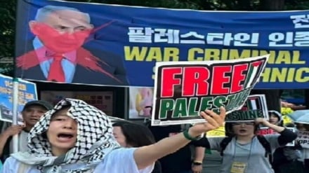 په جنوبي کوریا   کښې د غزې، د لبنان او د ایران پرضد د جنګونو د بندولو د غوښتنې لپاره مظاهرې وشوې