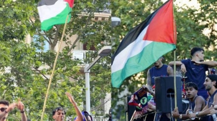 Lamine Yamal alza la bandiera della Palestina