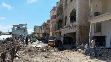 Zionist regime attacks water wells in Palestinian camps and Gaza police headquarters