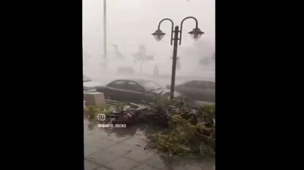 طوفان و تگرگ در مشهد در آخرین روزهای بهار