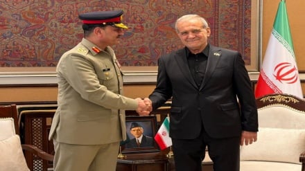 پزشکیان با رئیس جمهوری و فرمانده ارتش پاکستان دیدار کرد