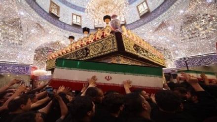 قابی ماندگار از تشرف سحرگاهی شهید امت به محضر علمدار کربلا