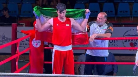 İroni boksor Ermənistoni beynəlxalğə mısobiğəonədə telı medalış kəsb karde