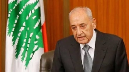 وداع رئیس پارلمان لبنان با رهبر شهید انقلاب