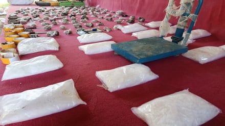 یک کارخانه تولید مواد مخدر در ننگرهار متلاشی شد