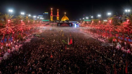  د کربلا بین‌الحرمین له زیارت کوونکو ډک دی