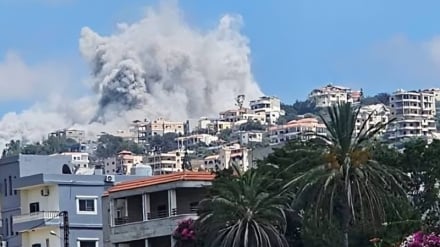 Violente esplosioni nel sud del Libano e vasti incendi