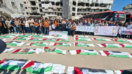 Mazishi ya Wapalestina 50 wasiojulikana waliouawa katika mauaji ya kimbari