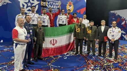 تیم ایران در جمع بهترین‌های مسابقات بین‌المللی سامبو نظامیان 