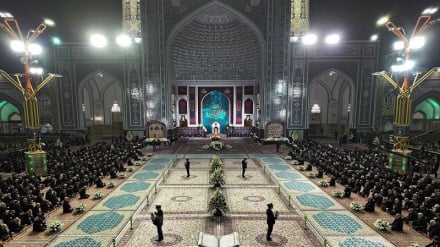 مراسم خطبه خوانی حرم مطهر رضوی در شب شهادت امام رضا (ع) برگزار شد