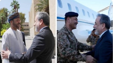 له پاکستانيو او عماني مېلمنو سره تر لیدنې وروسته د ایران خارجه وزیر پر ټینګې ډيپلوماسۍ ټینګار وکړ 