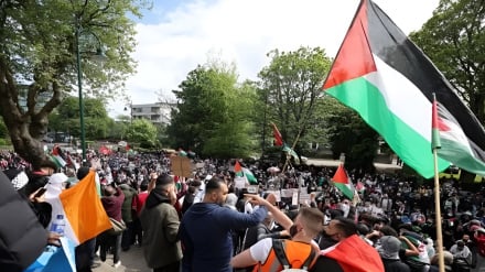 اعتراض حامیان فلسطین به میزبانی اسکاتلند از مسابقه فوتبال ایرلند و رژیم صهیونیستی