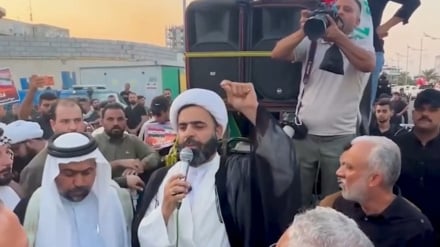 ইরানের বিরুদ্ধে ‘অন্যায্য’ অবরোধের প্রতিবাদে রাস্তায় ইরাকিরা