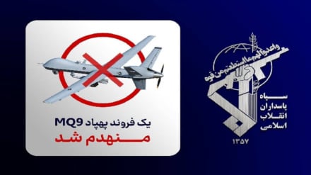 سپاه پاسداران پنجاه‌وسومین پهپاد «ام‌کیو-۹» آمریکا را منهدم کرد