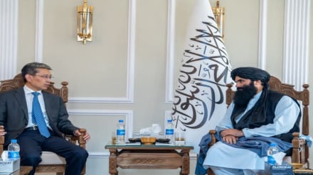 دیدار تودیعی سفیر چین با سراج‌الدین حقانی در کابل