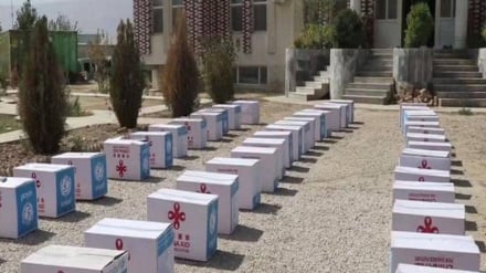 توزیع بسته‌های صحی برای ۴۰۰ خانواده نیازمند در سمنگان