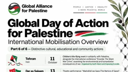 Dita Botërore e Veprimit në Mbështetje të Palestinës; 325 aktivitete protestuese në 60 vende të botës