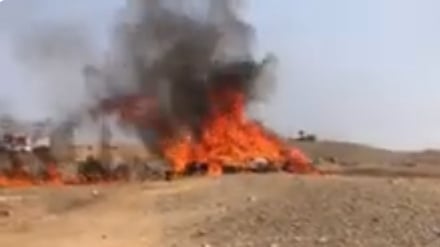 بیش از سه هزار کیلوگرم مواد مخدر در ننگرهار سوزانده شد